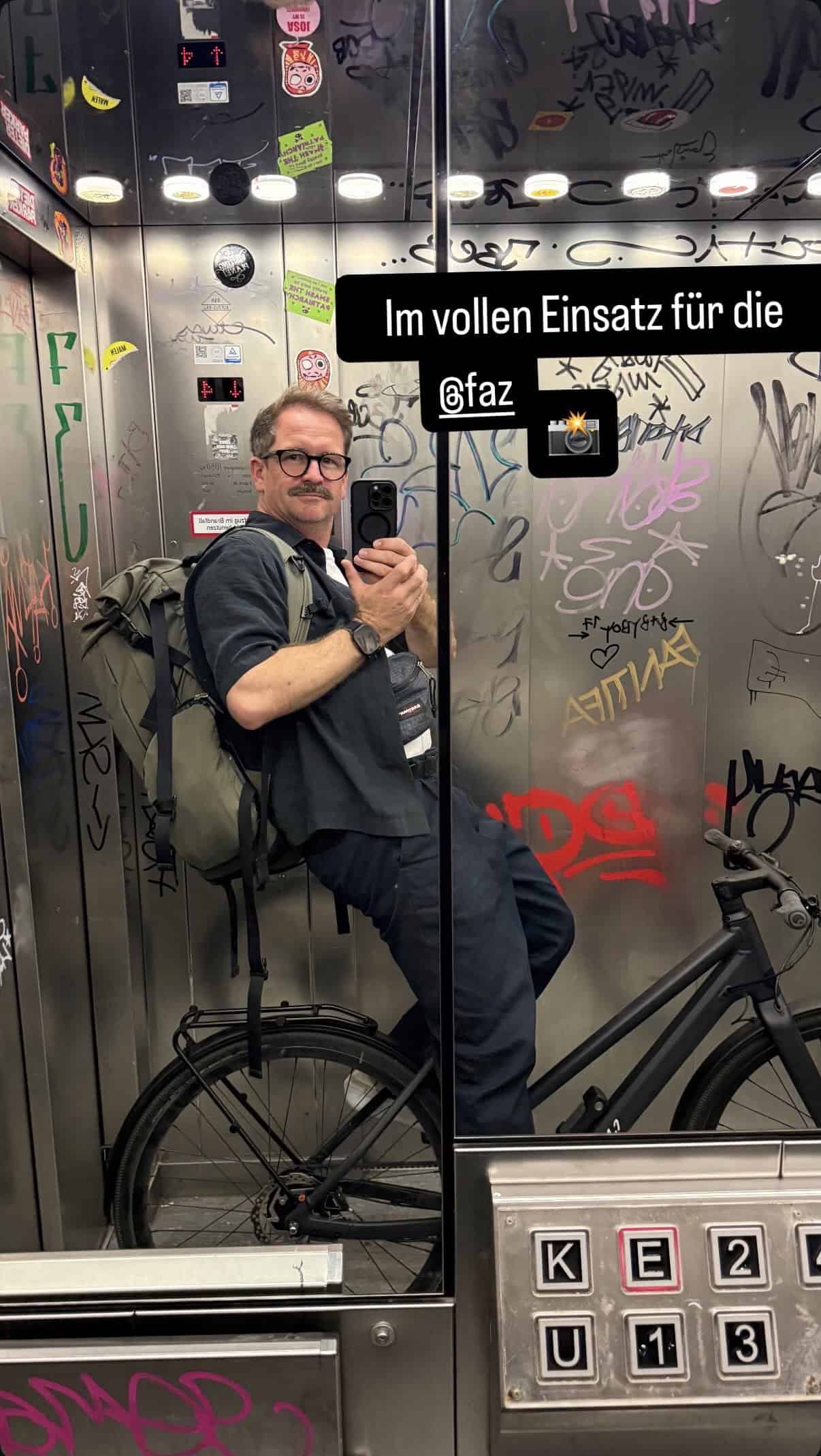 MilanSoos Milan on his way on an assignment for the FAZ
